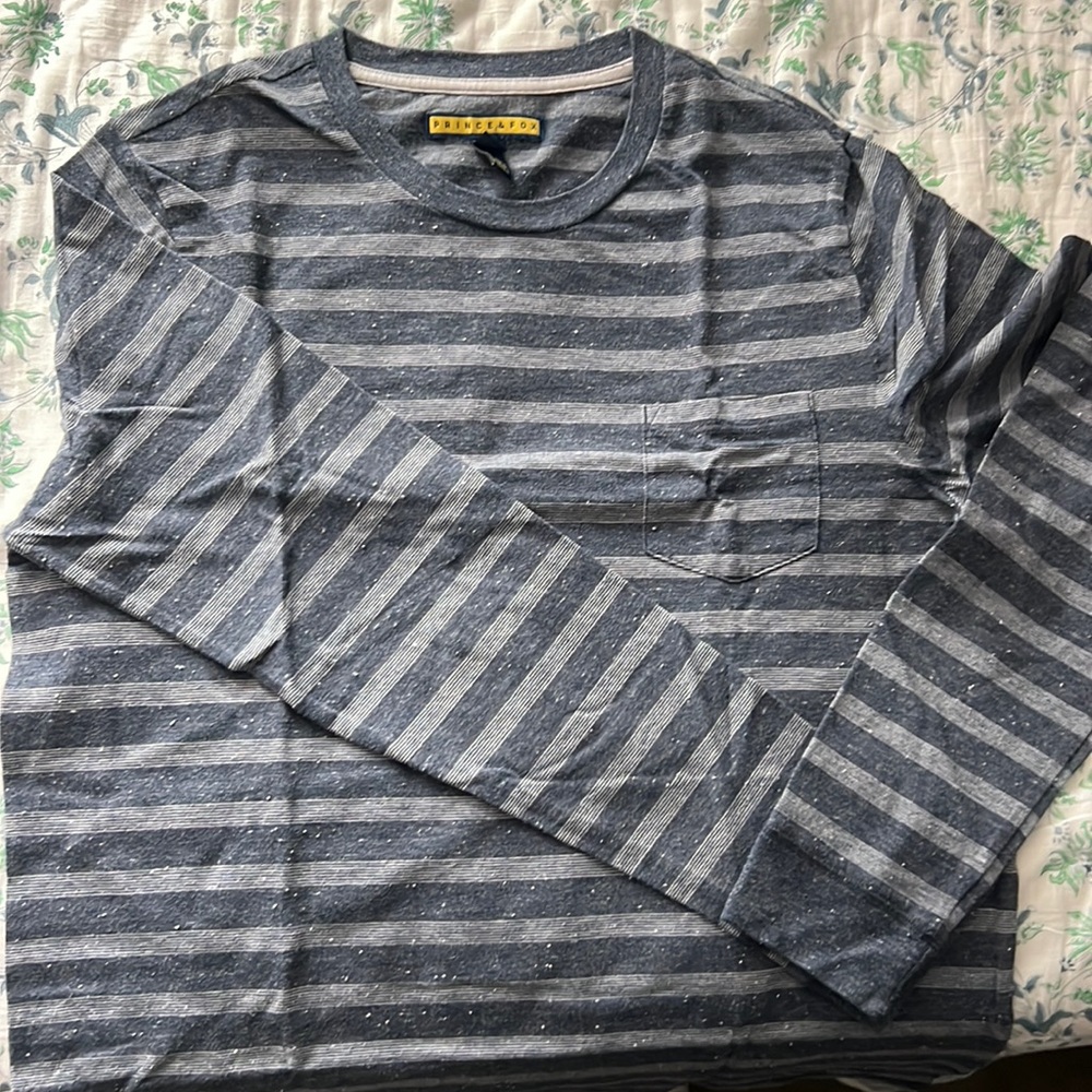 Prince & Fox Full Sleeve Tee Grey - Large